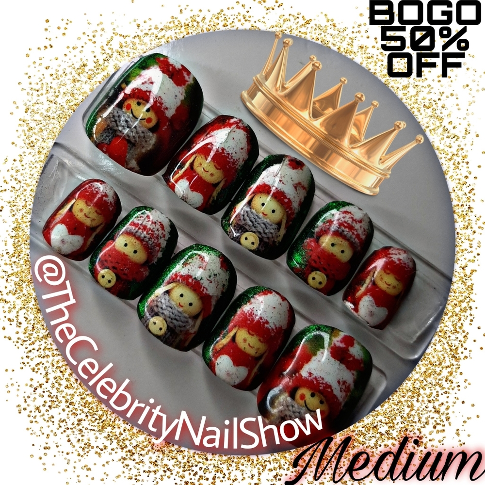 MAGIC MANI press on nails CHOCOLATE CANDY DOLLS